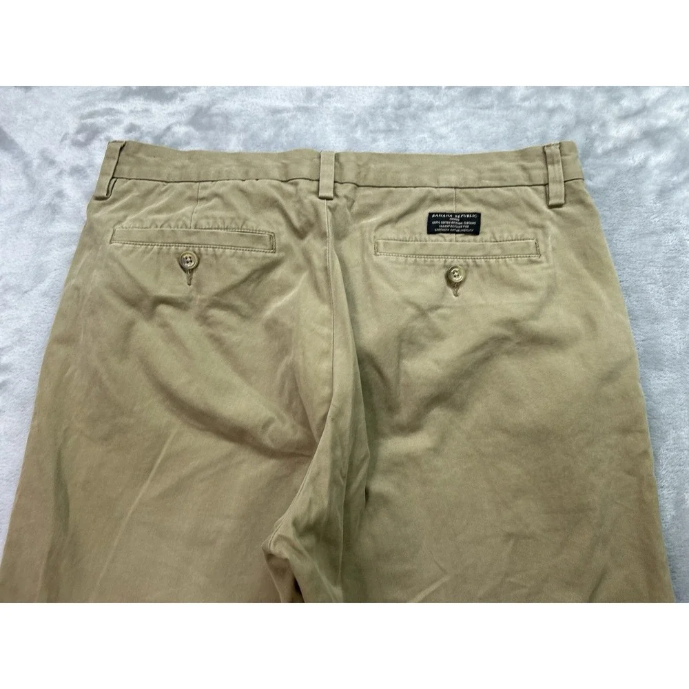 Banana Republic Pants Mens 32x34 Waist 33 Gavin Beige Chino EUC Casual WorkWear